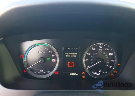 2016 Hyundai Sonata Hybrid из США, поврежденный, VIN KMHE24L17GA018572